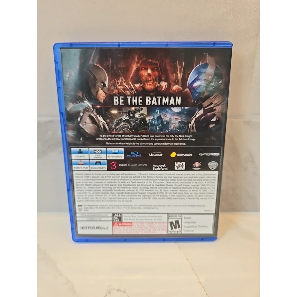Batman Arkham‎ Knight PS4 PlayStation 4 Action Game